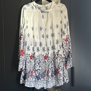 En Creme boho tunic dress